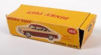 DINKY: A late 1950s, Dinky Toys Humber Hawk (#165), black on light green body, in original box - 3