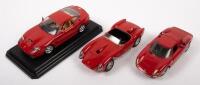 FERRARI: Three&nbsp;Bburago&nbsp;model&nbsp;including a Ferrari 550 Maranello, 250 Testa Rossa and a Ferrari 250 LM