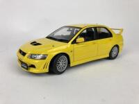 MITSUBISHI: Three 1:18 scale Mitsubishi Lancer Evolution cars produced by AutoArt (NB description) - 3
