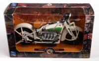NEW RAY: A New Ray 1:12 scale 1930 Indian Chief motorcycle in original box