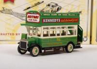 MATCHBOX COLLECTIBLES: Three Matchbox Collectible 1:43 scale models in original boxes,&nbsp;includes a 1910 Renault Motor Bus (YET06-M), a 1922 AEC Omnibus (YET05-m) and a 1931 Diddler Trolley - 2