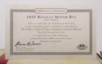 MATCHBOX COLLECTIBLES: Three Matchbox Collectible 1:43 scale models in original boxes,&nbsp;includes a 1910 Renault Motor Bus (YET06-M), a 1922 AEC Omnibus (YET05-m) and a 1931 Diddler Trolley - 5