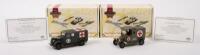 MATCHBOX COLLECTIBLES: Two Matchbox Collectible 1:43 scale models in original boxes,&nbsp;includes a 1937 GMC Ambulance Van (YY034/SC-M) and a 1912 Model T Ambulance (YY012/SB-M)