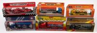 MATCHBOX TRUCKS: Six&nbsp;limited edition&nbsp;Matchbox Super Stars/Convoy&nbsp;model&nbsp;including a France 98 World Cup Matchbox Convoy, a Texas Rangers All Star Game Truck, a 1995 Super Truck Transporter Rick Carelli and a more