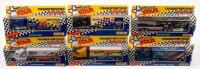 MATCHBOX TRUCKS: Six&nbsp;limited edition&nbsp;Matchbox Super Stars models including a 1994 Hooters Racing Transporter, a 1994 'The Family Channel' Racing Team Transporter, a 1994 Matchbox Racing Transporter and more