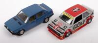 BBURAGO: A 1:24&nbsp;scale Bburago models Alfa Romeo Giulietta 1.6 and a Volkswagen Golf GTI