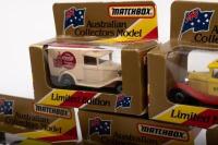MATCHBOX: Five Matchbox models&nbsp;Approximately 1:48&nbsp;scale&nbsp;including five&nbsp;1930 Model A Fords with different livery's - 2