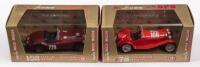 ALFA ROMEO, JAGUAR: Two&nbsp;1:43&nbsp;scale Brumm&nbsp;models, including a 1932 Alfa Romeo 2300 and a 1948 Jaguar 3.5 Litre,&nbsp;model No. R78, R103