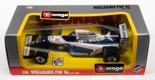WILLIAMS FW 16: A 1:24 scale Bburago model including a Williams FW 16 #0