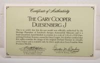 DUESENBERG: A 1:24&nbsp;scale Franklin Mint Precision Model, 1930 Duesenberg&nbsp;J Derham Tourster, in box - 3
