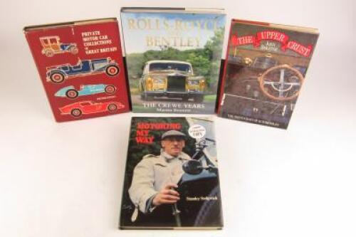 BRITISH MOTORING: Four hardcover books detailing British motoring. Martin Bennett/John Bull (artist) signatures.