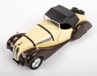 BMW 328: A 1:16&nbsp;scale&nbsp;BMW&nbsp;328&nbsp;model, made by Italy by Polistil, cream and brown colour combination