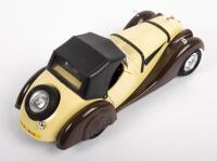 BMW 328: A 1:16&nbsp;scale&nbsp;BMW&nbsp;328&nbsp;model, made by Italy by Polistil, cream and brown colour combination - 2