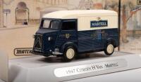 CITROEN: Three&nbsp;1:43&nbsp;scale Matchbox Models Of Yesteryear vehicles&nbsp;including three 1947 YTF 2/3/4 Citro&euml;n Type H Van Martell/ Yoplait/ Marcillat - 3