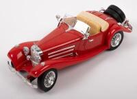 MERCEDES 500K: A 1:20&nbsp;1936 Mercedes Benz 500 K roadster model, finished&nbsp;in red paintwork