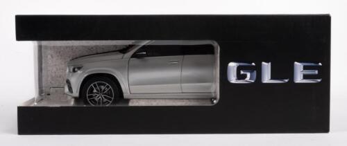 MERCEDES BENZ: A 1:18 scale 2018 Mercedes Benz GLE Class, silver colour, by Norev Models, in box