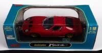 LAMBORGHINI: A 1:18 scale Lamborghini Miura, colour red, by Anson Models, in box