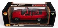 BMW: A 1:18 scale 1993&nbsp;BMW 325i&nbsp;convertible, red&nbsp;colour, by Maisto Models, in box