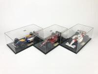 FORMULA 1: Three 1:20 scale collector&rsquo;s club Formula 1 cars (NB description)