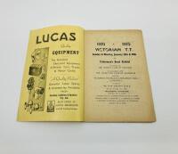 VICTORIAN TOURIST TROPHY 1950 RACE PROGRAMME [Location: Sydney] - 2