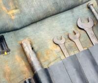 JAGUAR: A tool roll for an XJ6 with AF branded spanners, incomplete [Location: Sydney] - 4