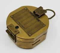 COMPASS: A Brass Surveyor's Compass made by Stanley of London [Location: Sydney] - 2