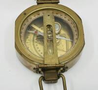 COMPASS: A Brass Surveyor's Compass made by Stanley of London [Location: Sydney] - 3