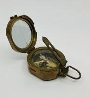 COMPASS: A Brass Surveyor's Compass made by Stanley of London [Location: Sydney] - 4