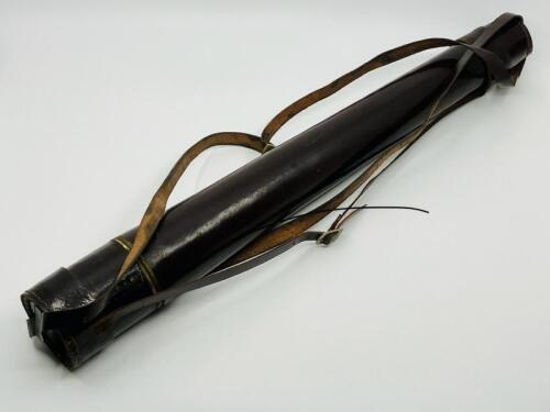 359 · TELESCOPE: A Brass Telescope in Leather Pouch, 53cm long [Location: Sydney]