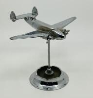 LOCKHEED HUDSON MODEL: Lockheed Hudson Bomber Model 22cm wingspan, solid alloy on ash-tray base [Location: Sydney]