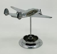 LOCKHEED HUDSON MODEL: Lockheed Hudson Bomber Model 22cm wingspan, solid alloy on ash-tray base [Location: Sydney] - 2