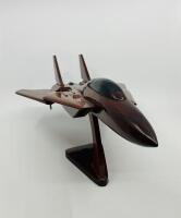 GRUMMAN&nbsp;F-14 MODEL: 'Tomcat' Fighter Model 43cm long, solid wood [Location: Sydney]