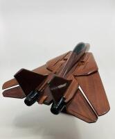 GRUMMAN&nbsp;F-14 MODEL: 'Tomcat' Fighter Model 43cm long, solid wood [Location: Sydney] - 2