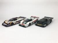 JAGUAR: Three 1:18 scale Jaguar XJR-9 racing cars produced by Motorbox (NB description)