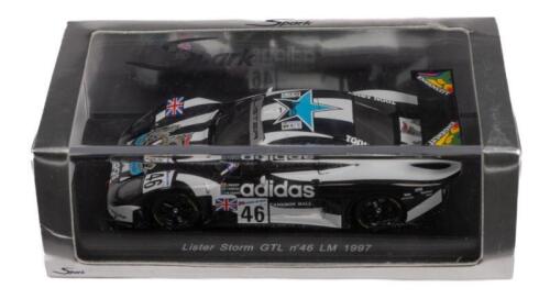 LISTER STORM GTL: A 1:43 scale Spark model including a Lister Storm GTL #46 LM 1997 driven by Mark Skaife (Australian Driver), Juilian Bailey and Thomas Edros