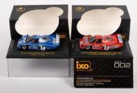 RONDEAU M379C: Two&nbsp;1:43&nbsp;scale IXO&nbsp;models including a Rondeau M379C #8 OTIS 3rd Le Mans 1981 Driven by F. Migault, G. Spice and a #8 L'Automobile 2nd Le Mans 1981 Driven by JL. Schlesser, PH. Streiff and J. Haran, model No. LMC051, LMC050