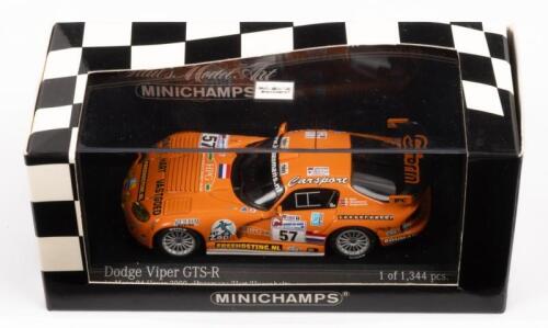 DODGE VIPER GTS-R: A 1:43 scale Minichamps models including a Dodge Viper GTS-R Le Mans 24h 2000 Hezemans, Hart, Hugenholtz
