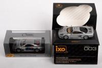 MERCEDES CLK-GTR, SALEEN: Two&nbsp;1:43&nbsp;scale IXO/Maisto, including a Mercedes CLK-GTR and a Saleen S7