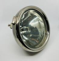 C.A.V. HEADLAMPS: A pair of rare Model E headlamps, nickel finish with bevelled glass lenses, overall diameter 27.5cm, lens diameter 22.5cm. [Location: Sydney] - 5