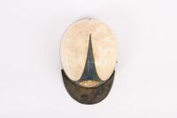 PUDDING-BASIN&nbsp;HELMET: A circa 1950s 'J.A.P' pudding-basin&nbsp;helmet, with neck leather&nbsp; [Location: Melbourne] - 6