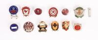 BADGES: A collection of assorted motorcycle&nbsp;related badges [Location: Melbourne]