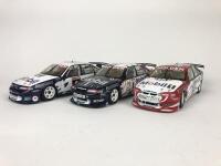 HOLDEN: Three 1:18 scale Holden Commodore V8 racing cars produced by Biante Classics (NB description)