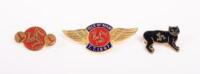 BADGES: A collection of three 'Isle Of Man' motorcycle&nbsp;related badges&nbsp;[Location: Melbourne]