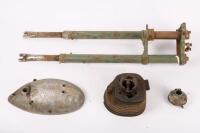 BSA: A collection of BSA Bantam parts including, BSA 150cc Bantam barrel piston, BSA Bantam front forks and others&nbsp;