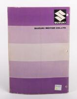 SUZUKI: A Suzuki service manual for the TS100 and TC100 motorcycle models, includes fold out diagrams&nbsp;[Location: Melbourne] - 2