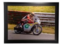 TOMMY ROB: A large print of Tommy Rob Honda, signed by Johnny Mcguiness [Location: Melbourne]