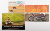 HONDA 250 300 CB360: 3&nbsp;Honda sales brochures, Honda Dream 250/300, stamped locally from Mayfair Motors, Elizabeth st Melbourne, printed in Japan, Honda Cb360/250 super sports, printed in Japan, Honda CB500T super sports, distributed by Bennett Honda, prin