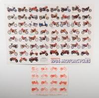 HONDA 500 FOUR GOLD WING: A collection of 4 Honda motorcycle promotional items, 4 page the ultimate Honda foldout, Honda 500 four foldout, 1984 Honda motorcycles full range foldout, stamped Joe Cook Honda, North Essendon, Honda Gold Wing GL 1000 [Location - 2