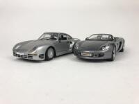 PORSCHE: Pair of 1:18 scale Porsche cars (NB description)