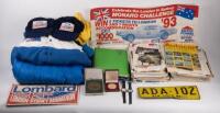 LONDON-SYDNEY: A large archive relating to the 'Monaro Challenge' entry into the&nbsp;1993 Lombards Melbourne to Sydney Marathon, included are race worn jackets, hats, flags, pair of watches, stage&nbsp;itinerary&nbsp;books, photographs and misc literature pertaining&nbsp;to